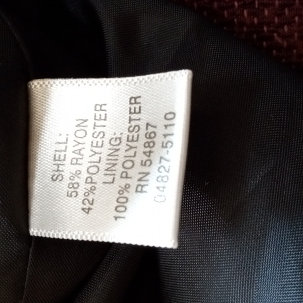 Christopher & Banks jacquard embroidered jacket toggle closure - Picture 5 of 7